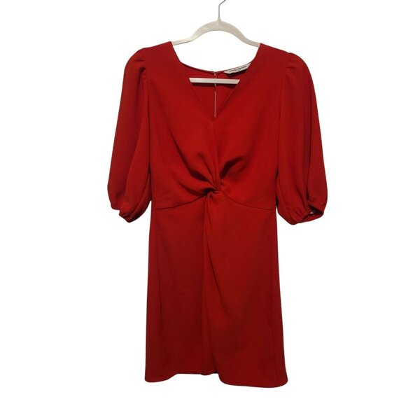 Amanda Uprichard Red Dress Women Size Small Timeless Classic Romantic - Picture 2 of 9